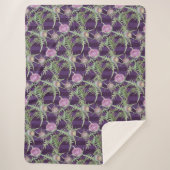 Blume violett sherpadecke (Vorderseite)