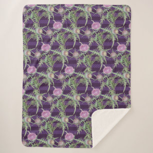 Blume violett sherpadecke