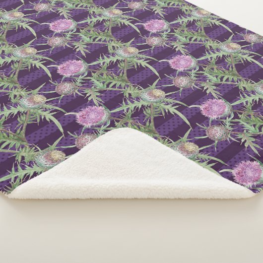 Blume violett sherpadecke (3/4)