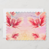 Blume Virgo (August 23 - 22. September) Geburtstag Einladung (Rückseite)