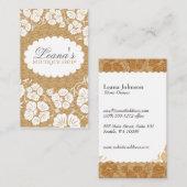 Blume Visitenkarte (Vorne/Hinten)