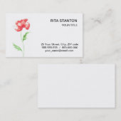 Blume Visitenkarte (Vorne/Hinten)