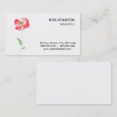 Blume Visitenkarte (Vorne/Hinten)