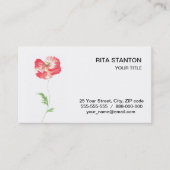 Blume Visitenkarte (Vorderseite)