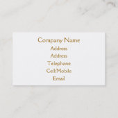 BLUME VISITENKARTE (Rückseite)