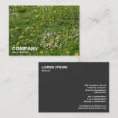 Blume Visitenkarte (Vorne/Hinten)