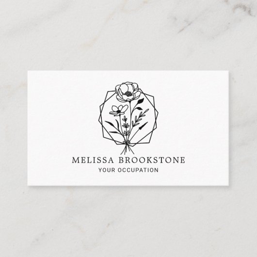 Blume Visitenkarte (Vorderseite)