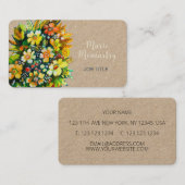 Blume Visitenkarte (Vorne/Hinten)