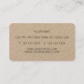 Blume Visitenkarte (Rückseite)