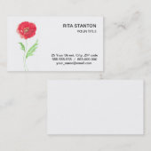 Blume Visitenkarte (Vorne/Hinten)