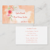 Blume Visitenkarte (Vorne/Hinten)