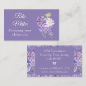 Blume Visitenkarte (Vorne/Hinten)