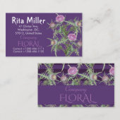 Blume Visitenkarte (Vorne/Hinten)