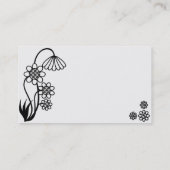Blume Visitenkarte (Rückseite)