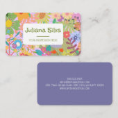 Blume Visitenkarte (Vorne/Hinten)