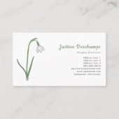 Blume Visitenkarte (Vorderseite)