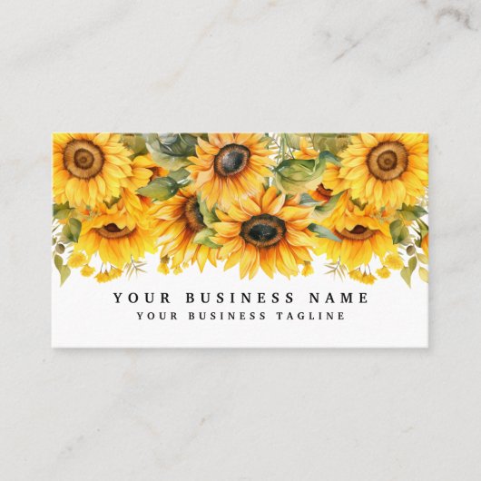 Blume Visitenkarte (Vorderseite)