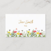 Blume Visitenkarte (Vorderseite)