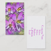 BLUME VISITENKARTE (Vorne/Hinten)