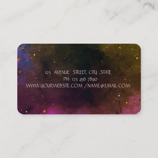 Blume Visitenkarte (Rückseite)