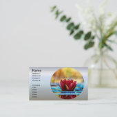 Blume Visitenkarte (Stehend Vorderseite)