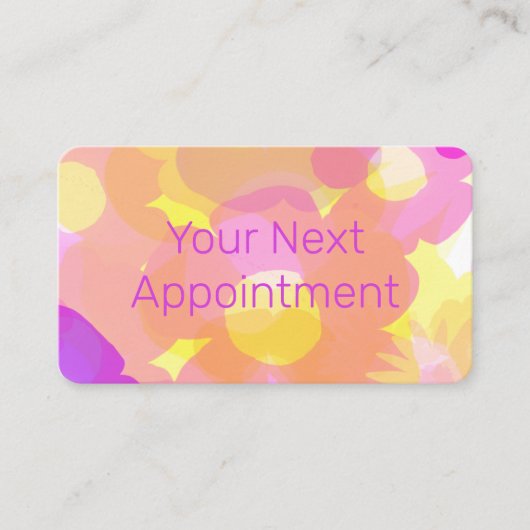 Blume Visitenkarte (Vorderseite)