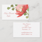 Blume Visitenkarte (Vorne/Hinten)