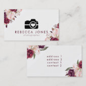 Blume Visitenkarte (Vorne/Hinten)