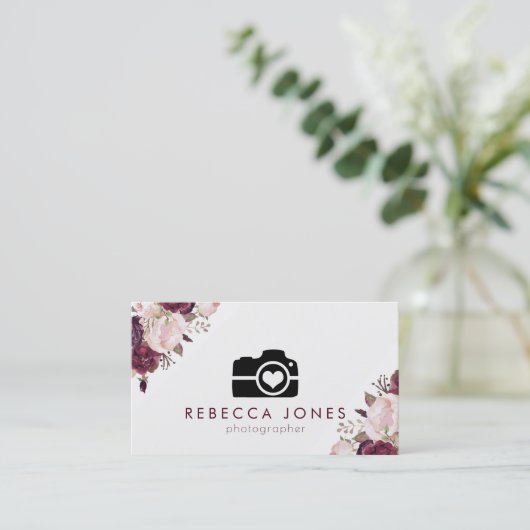 Blume Visitenkarte (Stehend Vorderseite)