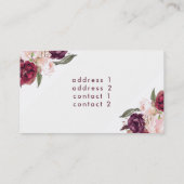 Blume Visitenkarte (Rückseite)