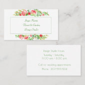 Blume Visitenkarte (Vorne/Hinten)