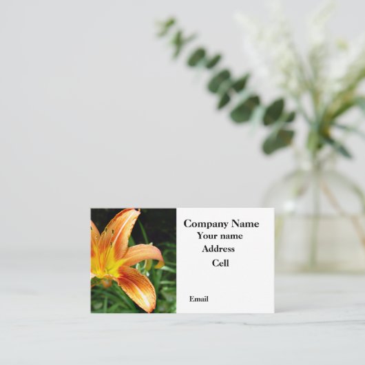Blume Visitenkarte (Stehend Vorderseite)