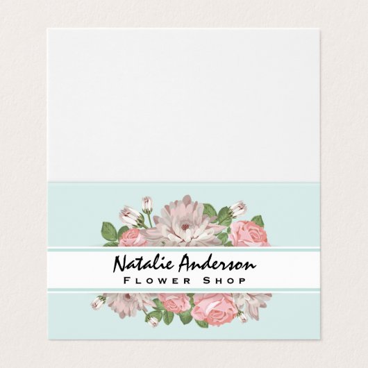 Blume Visitenkarten (Außenseite Aufgefaltet)