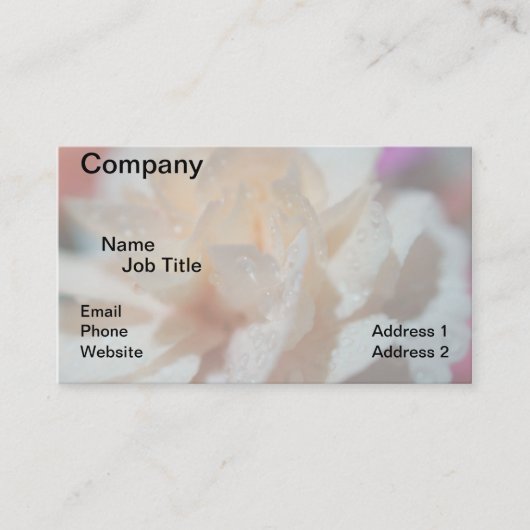 Blume Visitenkarten, 3,5 Zoll x 2,0 Zoll Visitenkarte (Vorderseite)