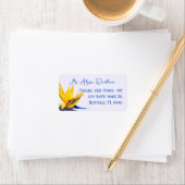 Blume-Vogel Adressaufkleber (Insitu)