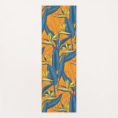 Blume-Vogel auf Orange Yogamatte (Vorderseite)