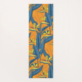Blume-Vogel auf Orange Yogamatte (Rückseite)