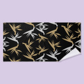 Blume-Vogel Badehandtuch (Badehandtuch)