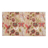 Blume, Vögel, Schmetterlinge, nahtlos Kissenbezug (Rückseite-Links)