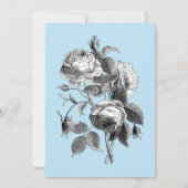 Blume, Vögel und Wale Einladung (Rückseite)