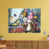 Blume Vogelfrüchte noch leben Leinwanddruck (Insitu (Wohnzimmer))