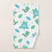 Blume Vogelmuster Badhandtuch Set (Handtuch)