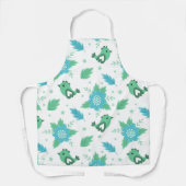 Blume Vogelmuster Schürze (Vorderseite)