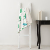 Blume Vogelmuster Sherpadecke (Beispiel)