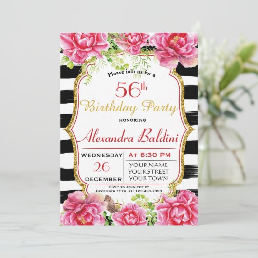 BLUME VÖLLIG EINLADUNG (Stehend Vorderseite)