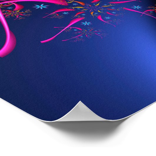 Blume von Abenden Poster (Ecke)