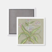 Blume von Amilia Magnet (Vorderseite/Rückseite)