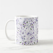 Blume von Aquarell aus Hydrangeas. Kaffeetasse (Links)
