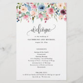 Blume von Aquarellen bläst Grenze, Papierprogramm Flyer (Vorne)