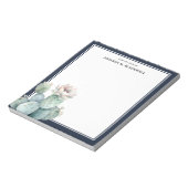 Blume von Aquarellpinken vom Schreibtisch aus Notizblock (Rotiert)